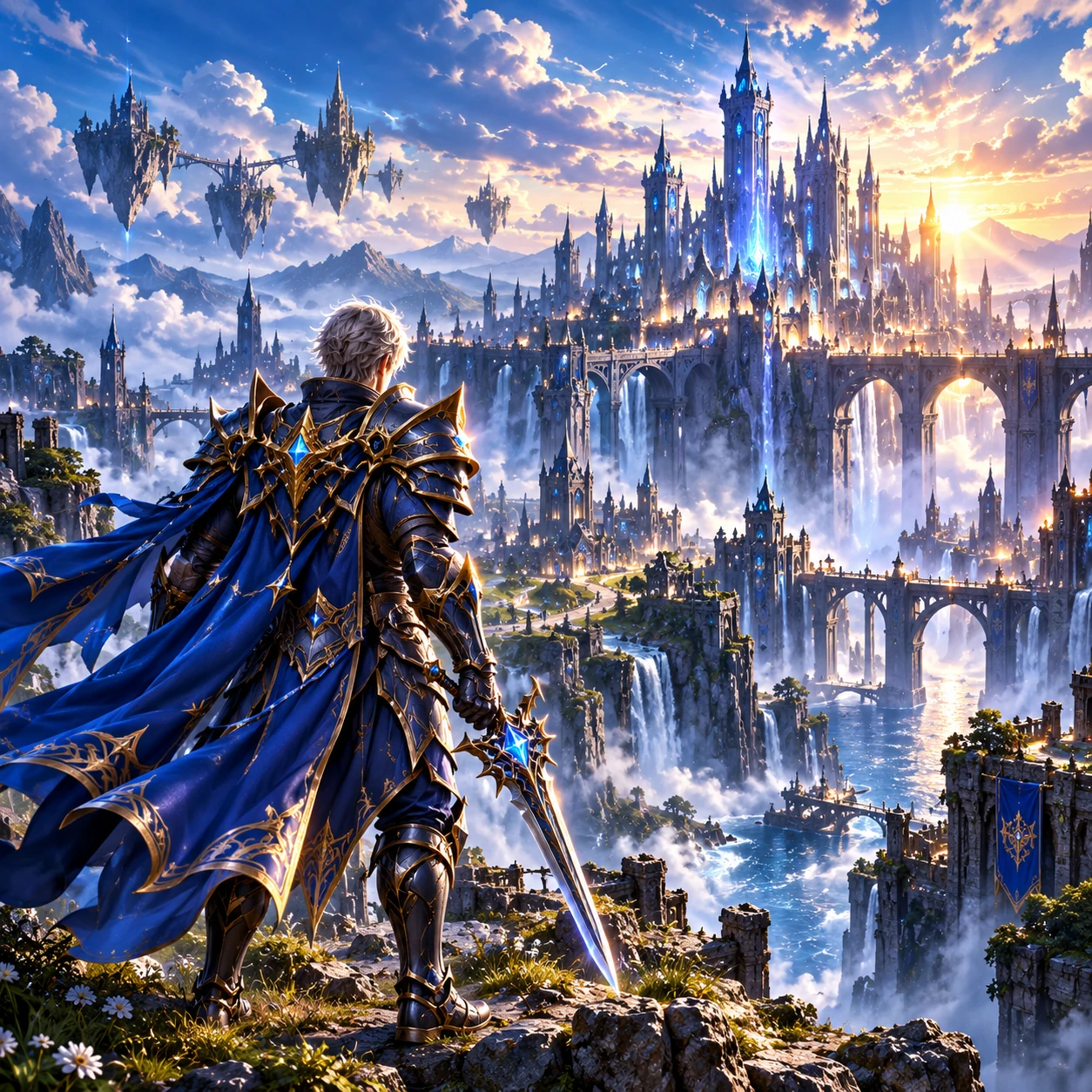 A knight surveying the kingdom