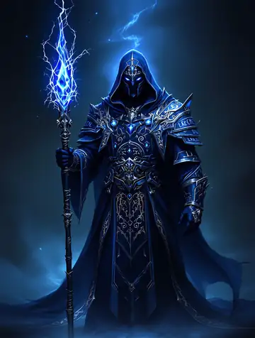 Dark Wizard portrait, MUNEWERA artwork
