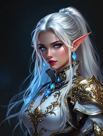 Fairy Elf portrait, MUNEWERA artwork